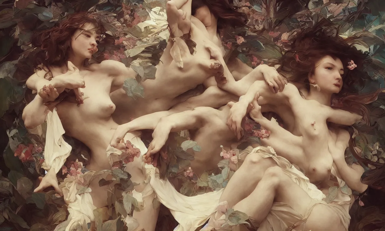 Image similar to The World during Singularity. Masterpiece 4k digital illustration by Ruan Jia and Mandy Jurgens and Artgerm and William-Adolphe Bouguereau, award winning, Artstation, art nouveau aesthetic, Alphonse Mucha background, intricate details, realistic, panoramic view, Hyperdetailed, 8k resolution, intricate art nouveau, smooth, sharp focus