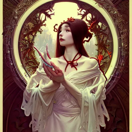 Image similar to the _ nightmare _ before _ christmas, intricate, elegant, highly detailed, my rendition, digital painting, natural light, artstation, concept art, smooth, sharp focus, illustration, art by artgerm and greg rutkowski and alphonse mucha and uang guangjian and gil elvgren and sachin teng, symmetry!!