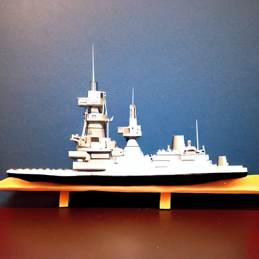 Image similar to Papercraft battleship