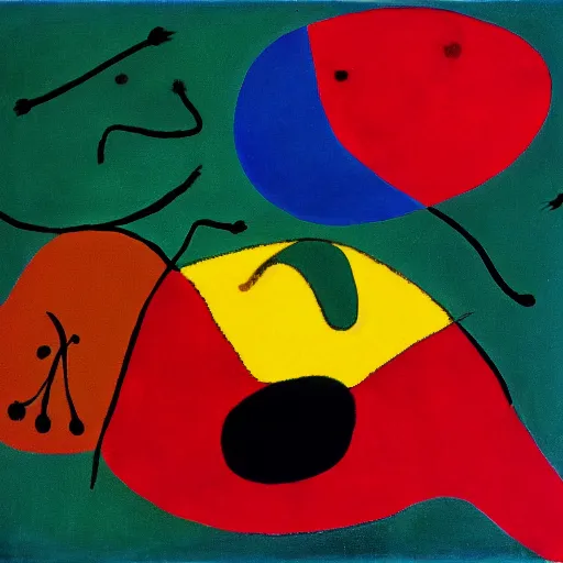Prompt: the real art of the deal by joan miro