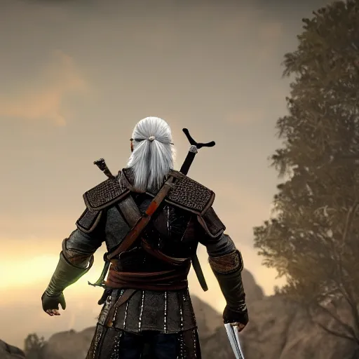 Geralt of Rivia in Dark Souls, screenshot, ps3