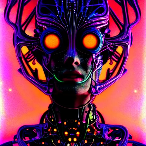 Image similar to extremely psychedelic beautiful brutalist cyborg organism ballerina infected by night. intricate, elegant, highly detailed, extremely lifelike photorealistic digital painting, artstation. steichen, gaston bussiere, tom bagshaw, brutalist cyberpunk alphonse mucha, giger. elegant minimalism. anatomically correct. sharp focus. black. surreal lush cosmic hallucination