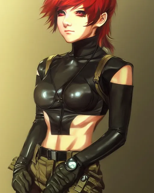 Prompt: portrait Anime as The Boss from Metal Gear Solid from Metal Gear Solid girl cute-fine-face, pretty face, realistic shaded Perfect face, fine details. Anime. realistic shaded lighting by Ilya Kuvshinov Giuseppe Dangelico Pino and Michael Garmash and Rob Rey