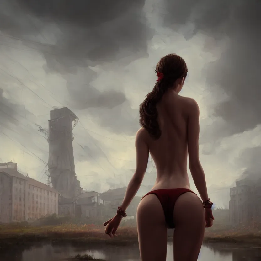 Prompt: a beautiful Cotton Mill Girl, symmetrical and proportioned body, centered, dramatic angle, ornate, details, smooth, sharp focus, illustration, realistic, cinematic, artstation, award winning, rgb , unreal engine, octane render, cinematic light, macro, depth of field, blur, red light and clouds from the back, highly detailed epic cinematic concept art CG render made in Maya, Blender and Photoshop, octane render, excellent composition, dynamic dramatic cinematic lighting, aesthetic, very inspirational, arthouse by Henri Cartier Bresson