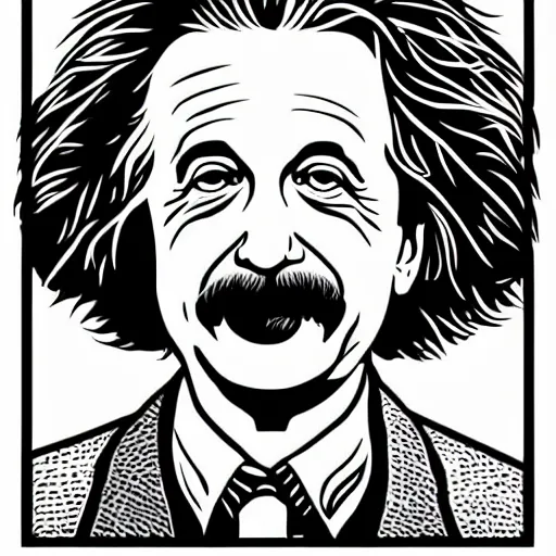 Prompt: portrait of albert einstein by laurie greasley, cg society