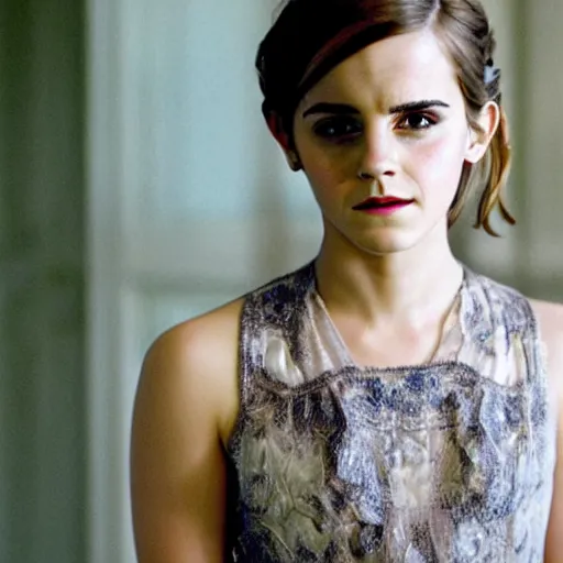 Image similar to film still of Emma Watson.