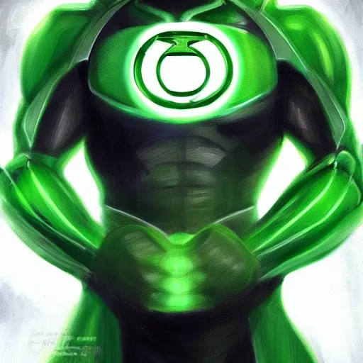Image similar to character concept medium portrait, green lantern iron man, digital painting, concept art, smooth, sharp focus, illustration, artgerm