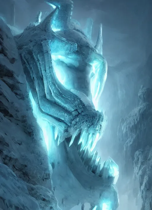 Prompt: portrait of a ice beast, dramatic lighting, cinematic, establishing shot, extremly high detail, photo realistic, cinematic lighting, post processed, concept art, artstation, matte painting, style by eddie mendoza, raphael lacoste, alex ross