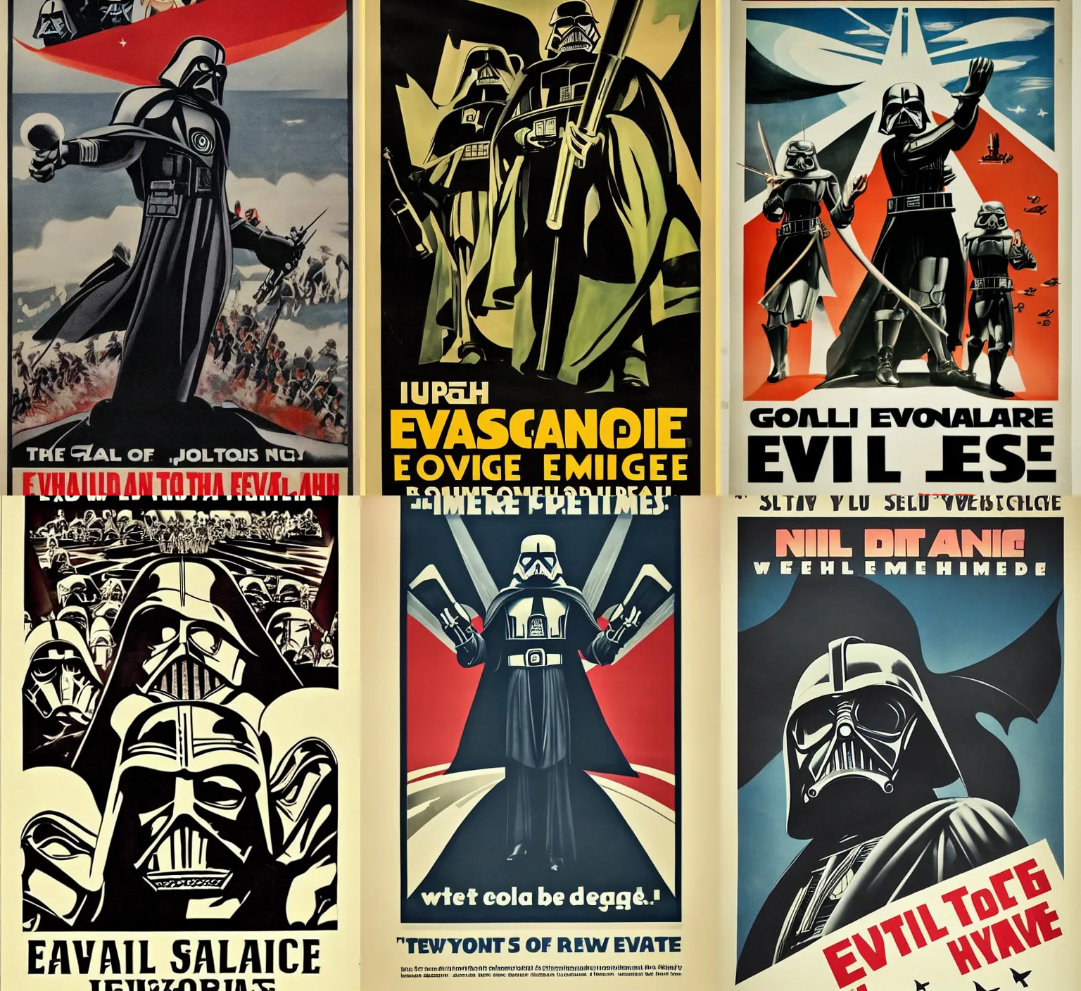 Prompt: propaganda poster for the evil galactic empire