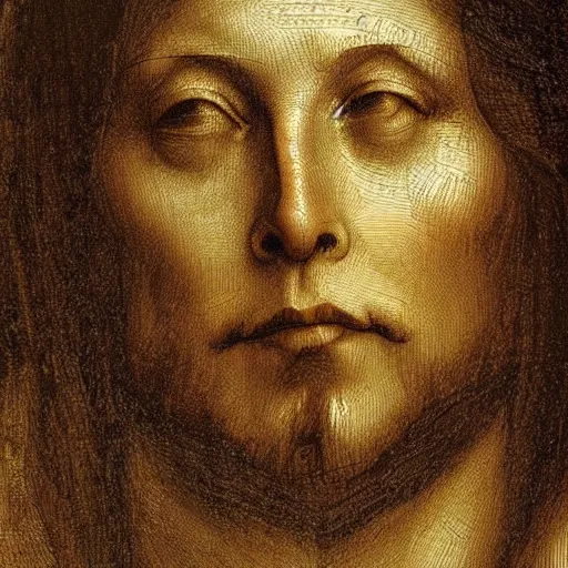 Image similar to leonardo da vinci style picture of elon musk