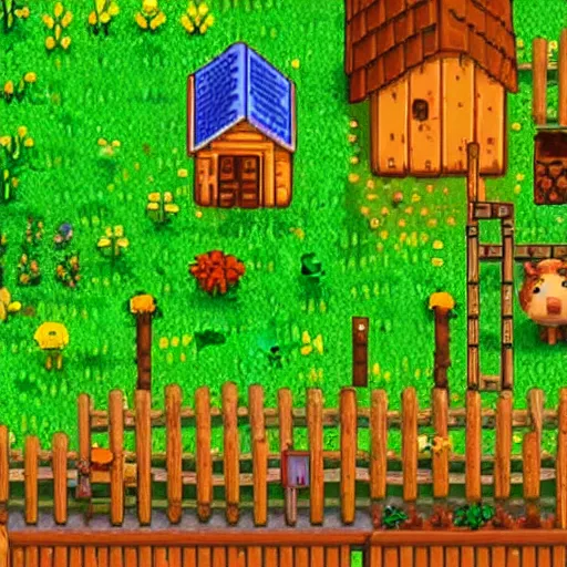 Image similar to a hamster in Stardew Valley