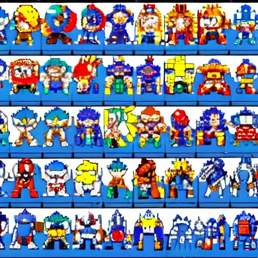 Image similar to megaman snes sprites