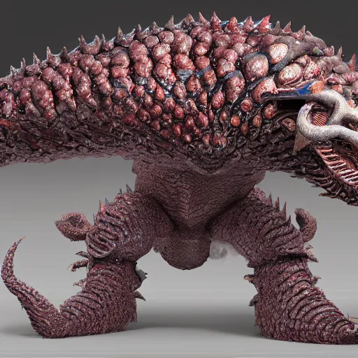 Image similar to evil steel bubble chicken kaiju, epic scale, hyper detailed, photorealistic, rule of thirds, 8 k.