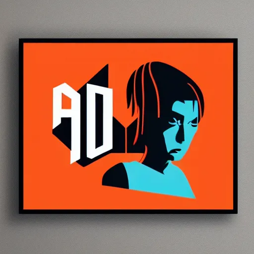 Image similar to demo poster of a stylized font, cyberpunk, behance, hd