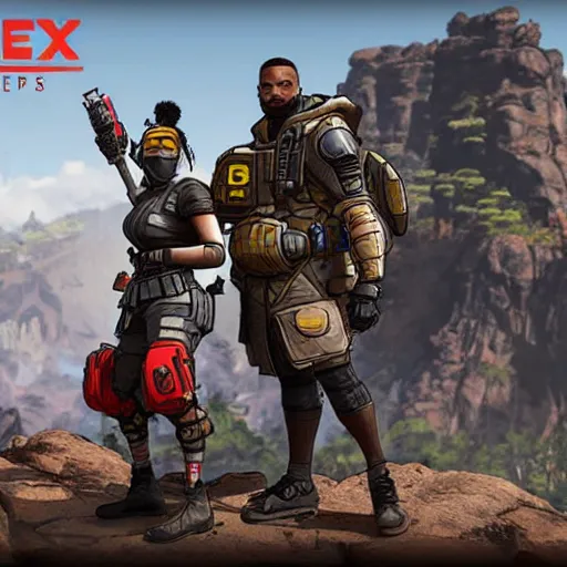 Image similar to screenshot from the game apex legends