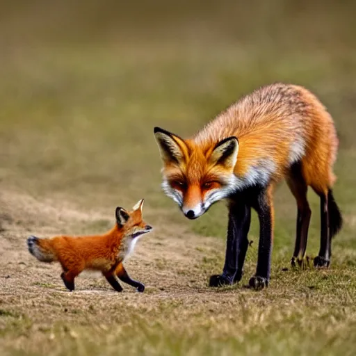 Image similar to a fox guarding a hen house