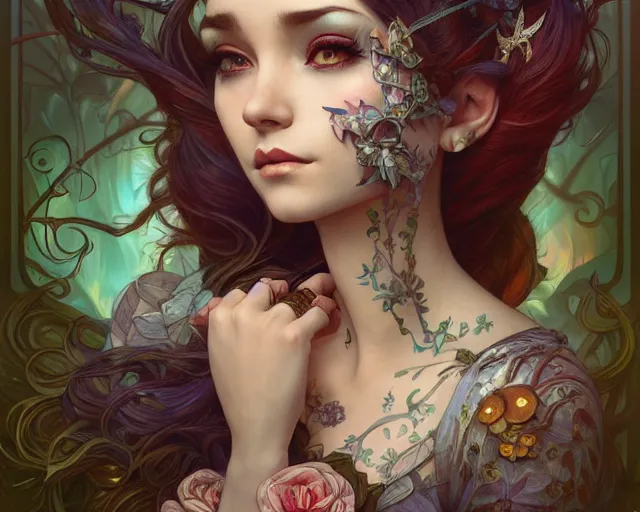 Image similar to photography of jasmine becket - griffith, deep focus, d & d, fantasy, intricate, elegant, highly detailed, digital painting, artstation, concept art, matte, sharp focus, illustration, hearthstone, art by artgerm and greg rutkowski and alphonse mucha