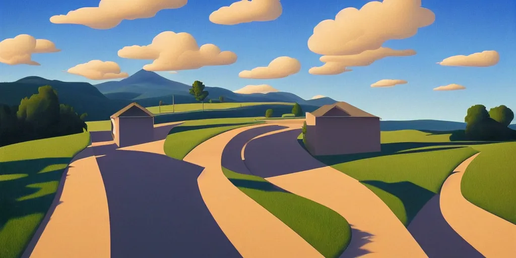 Image similar to running, blue sky, summer evening, kenton nelson