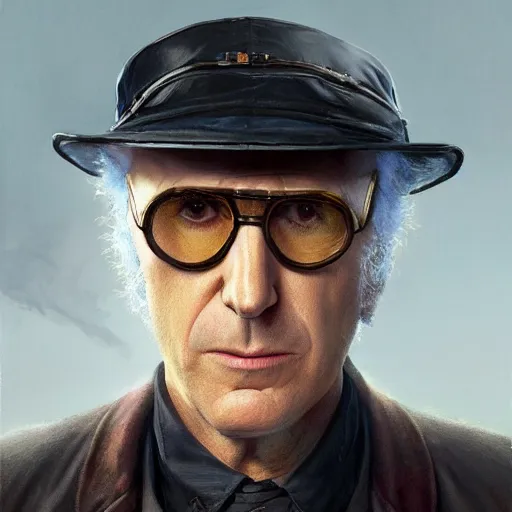 Prompt: UHD painting of Larry David as Nick Fury, by Antonio Caparo and Ferdinand Knab and Greg Rutkowski, modernism, concept art, geriatricpunk illustration, detailed, UHD, photorealistic, correct face, trending on artstation