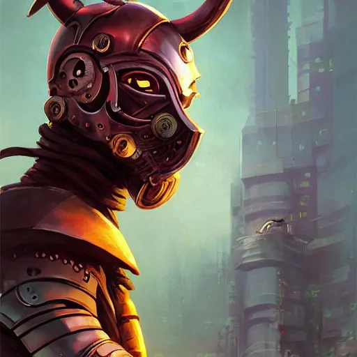 Image similar to cyberpunk viking helmet mask warrior goddess robot ninja fantasy, art gta 5 cover, official fanart behance hd artstation by jesper ejsing, by rhads, makoto shinkai and lois van baarle, ilya kuvshinov, ossdraws