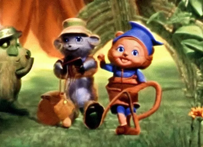 Prompt: a film still of teemo in the wizard of oz ( 1 9 3 9 ), technicolor