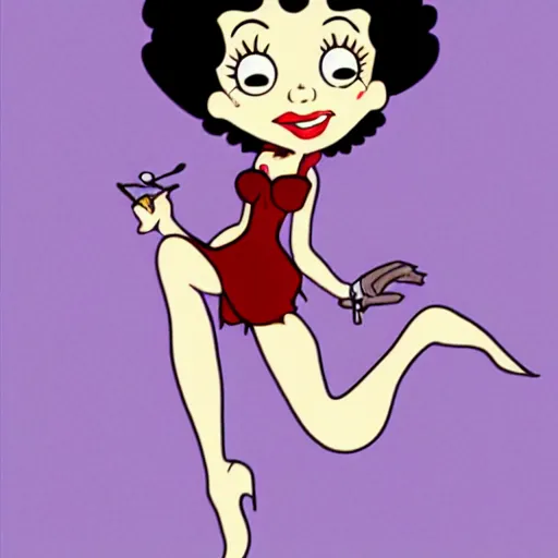 Image similar to Dr. Frank N Furter as a Betty boop cartoon