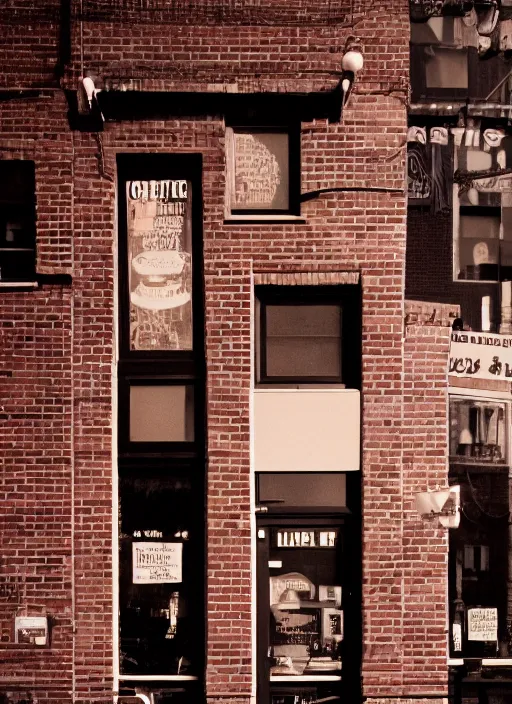 Prompt: variety coffee roasters, brooklyn, photorealistic photography, 3 5 mm film, fuji, leica s, williamsburg, new york magazine, intricate, shadows