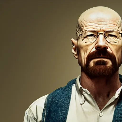 Image similar to Walter white played by Jesus Christ, 4k, realistic, film still