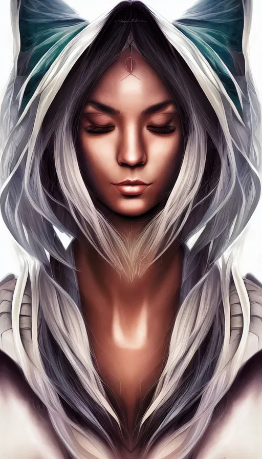 Image similar to portrait of a digital shaman, by artgerm