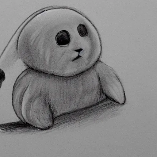 Prompt: a baby harp seal being sentenced to death by a judge, courtroom sketch