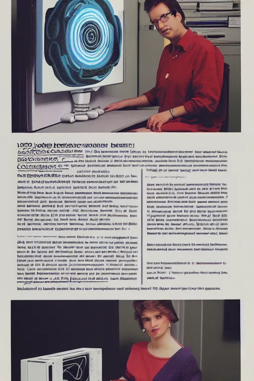 Prompt: 1 9 9 0 s advertisement for an ai art generator