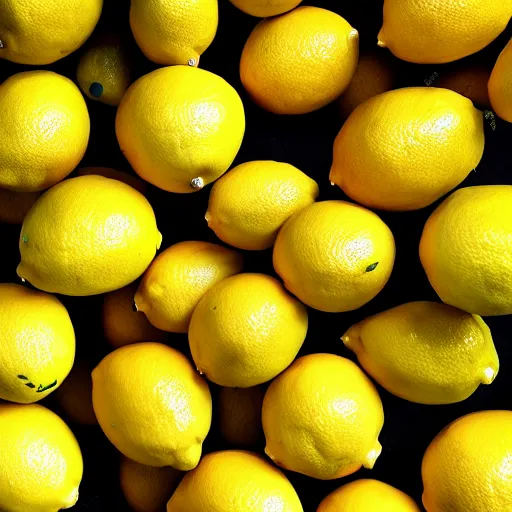 Image similar to a photo of an army of lemons, realistic, 4 k,