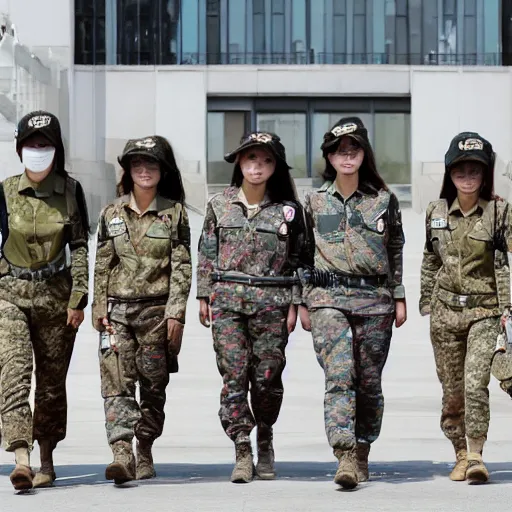 Image similar to female south korean counterterrorist unit 7 0 7 th special mission group