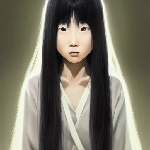 sadako from the ring, matte painting by artgerm, | Stable Diffusion ...