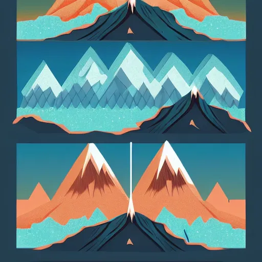 Image similar to mountain water illustration vector digital art trending on artstation h 7 6 8