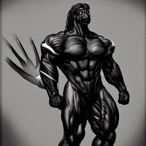 Prompt: a black exaggeratedly muscular anthropomorphized horse with a magnificently muscular physique wearing a skintight tactical armor protecting a facility, long white mane, equine, anthro art, furaffinity, highly detailed, realistic, full body, digital painting, artstation, sharp focus, concept art, illustration, art by artgerm, greg rutkowski, wlop