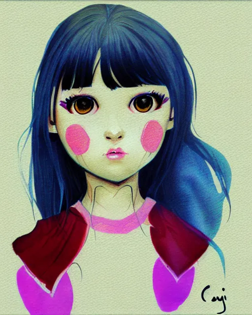 Image similar to girl artwork by cabu