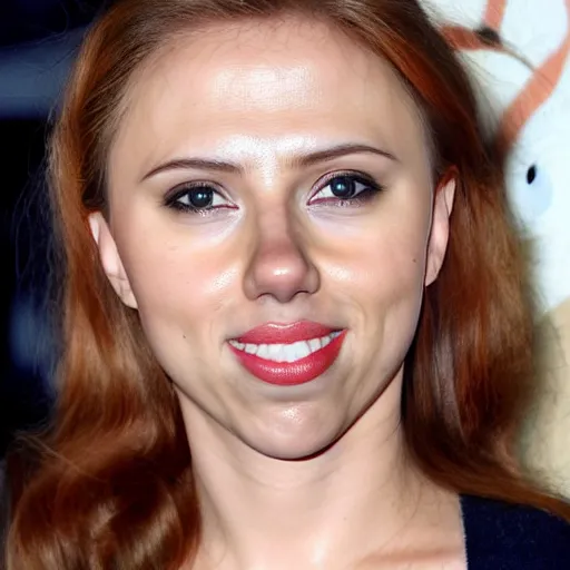 Image similar to hamster with the face of scarlett johansson