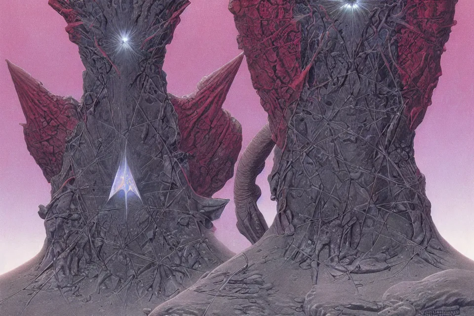 Image similar to star 4 - pointed, wayne barlowe.