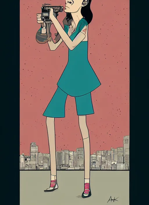 Image similar to a portrait of a pretty young lady by asaf hanuka