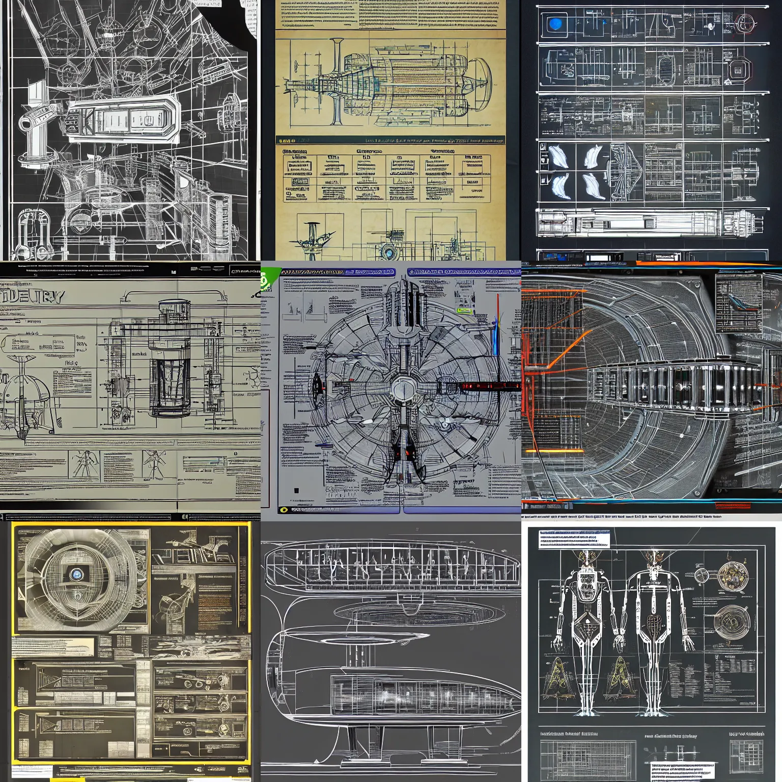 Prompt: 2 3 rd century scientific schematics for an automaton, hyper - detailed vector technical documents, callouts, archviz, legend