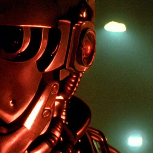 Image similar to movie still of a cool cyborg, cinematic composition, cinematic light, by wes craven