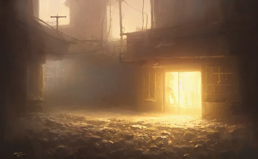 Image similar to painting of bob sponge, hyper realistic t, natural light, concept art, by greg rutkowski, cozy atmospheric and cinematic lighting