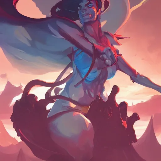 Image similar to hero world magic : the gathering, behance hd by jesper ejsing, by rhads, makoto shinkai and lois van baarle, ilya kuvshinov, rossdraws global illumination