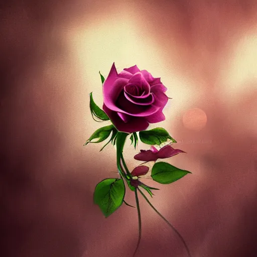 Image similar to transparent smokey roses, illustration, hazy, atmospheric, dark, digital art, high contrast, award winning, artstation,