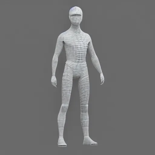 Prompt: human figure, highly detailed photorealistic 3d render hyper realism 8k octane