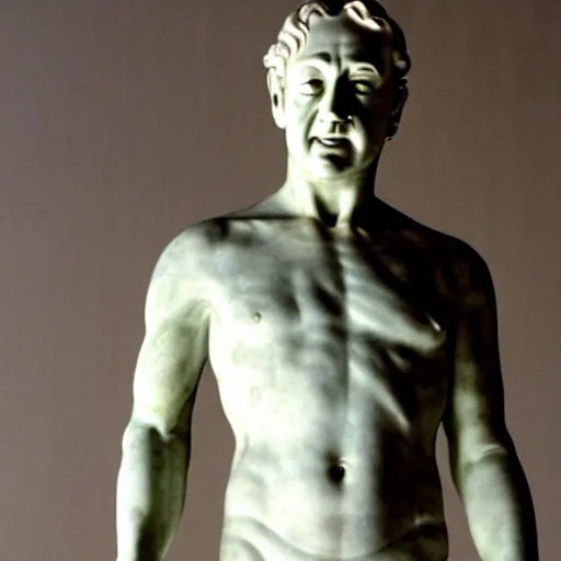 Image similar to kevin spacey as a greek marble statue