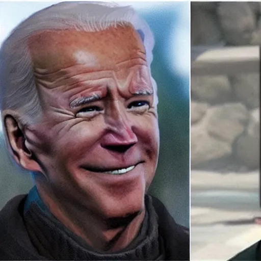 Image similar to joe biden in skyrim jail