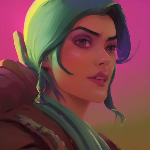 Image similar to profile portrait, maya ali mage, gloomhaven, dynamic lighting, gaudy colors, octane render aesthetic, matte painting concept art, official fanart behance hd artstation by jesper ejsing, by rhads and makoto shinkai and lois van baarle and ilya kuvshinov and rossdraws