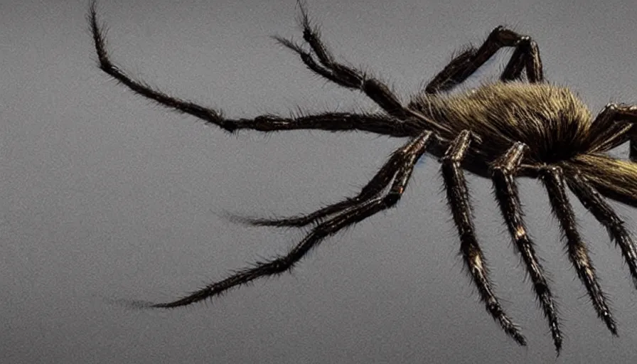 Image similar to big budget horror movie about genetically engineered super spider